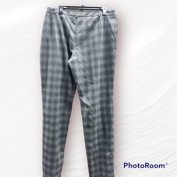 Armani Collezioni Wool Stretch Plaid Trouser (16/L-XL) *UNHEMMED* NWT - Picture 2 of 10
